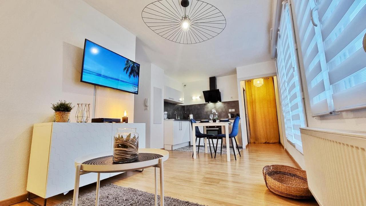 Le Smart - Parking - Terrasse - Wifi - Mulhouse - Relax Bnb Pfastatt Bagian luar foto